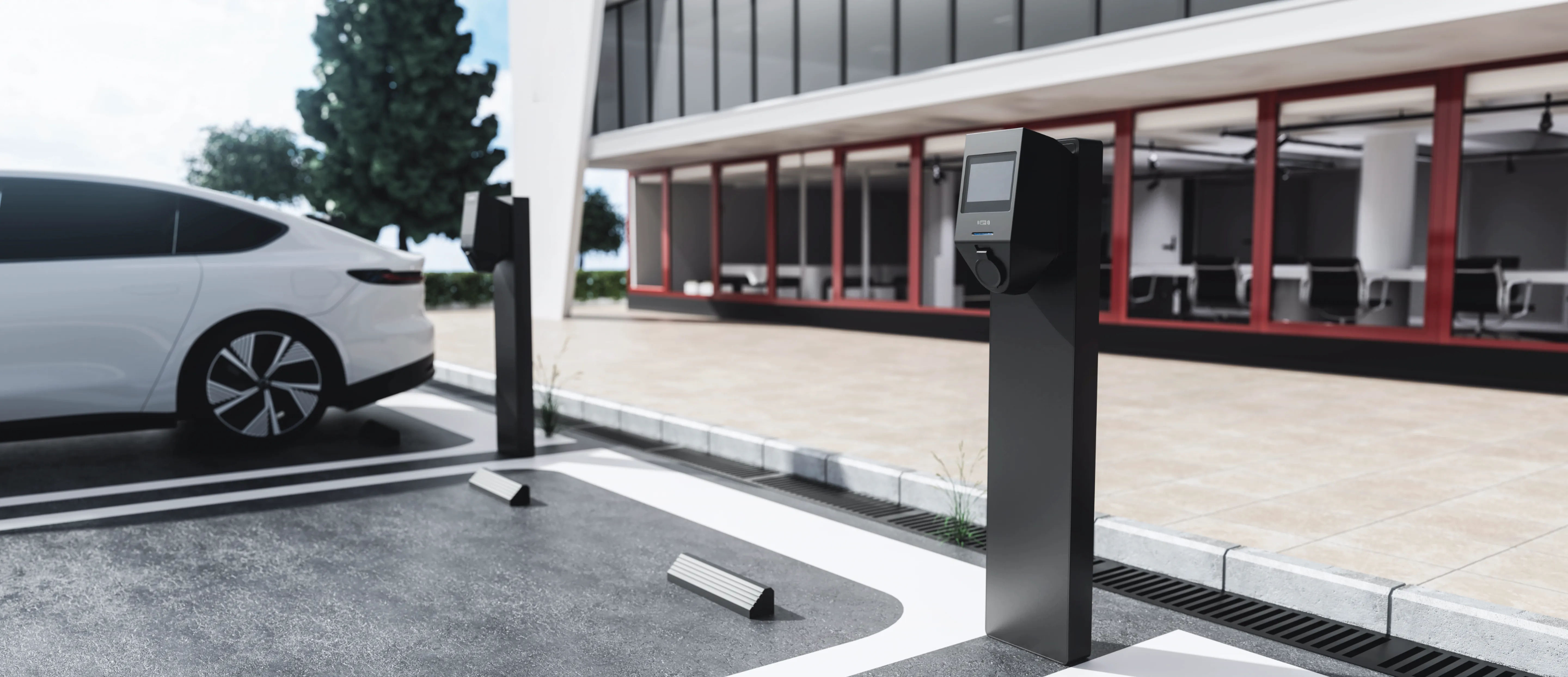One Business chargers at a business car park